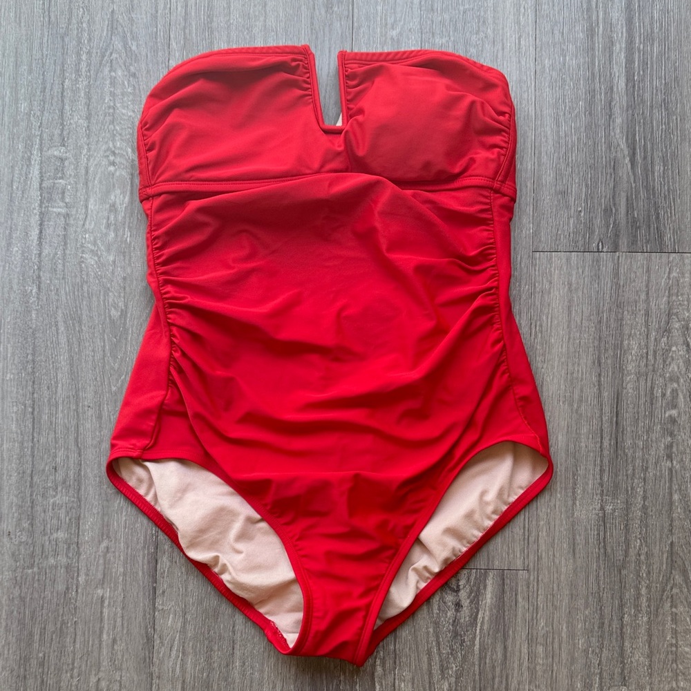 Kona Sol Vivid Red Women's One Piece Swimsuit